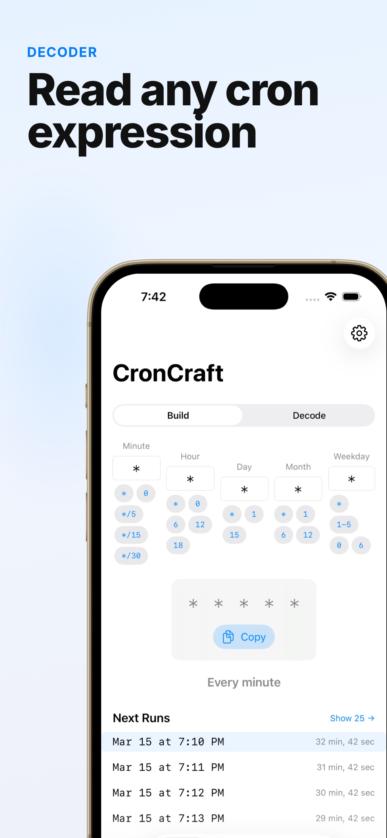 CronCraft Decode