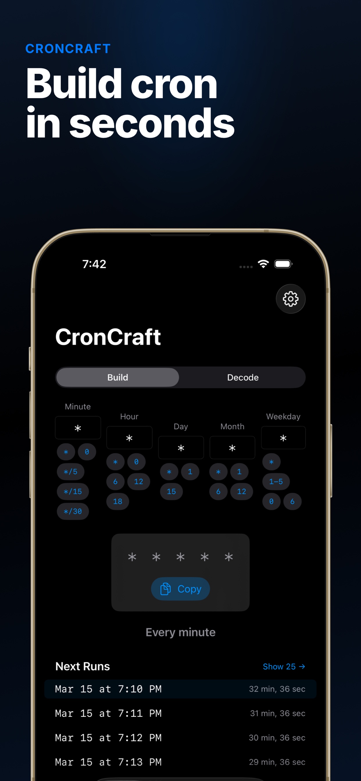 CronCraft Builder