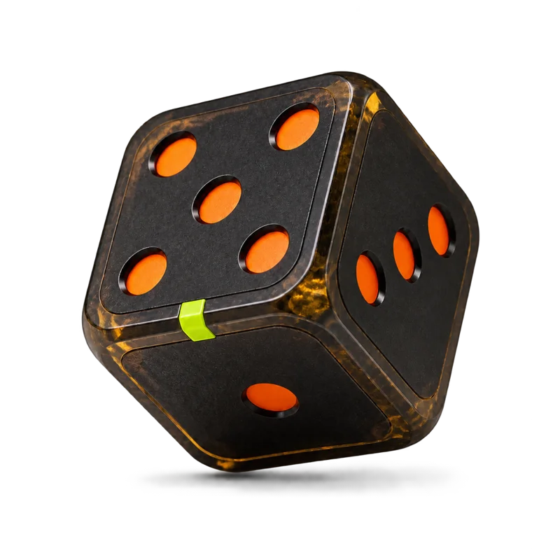 The app’s illustrated die